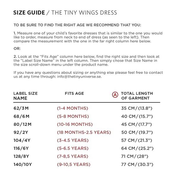 The Tiny Universe Tiny Wings Dress Size 8 Years Black Organic Cotton NEW - Picture 13 of 13